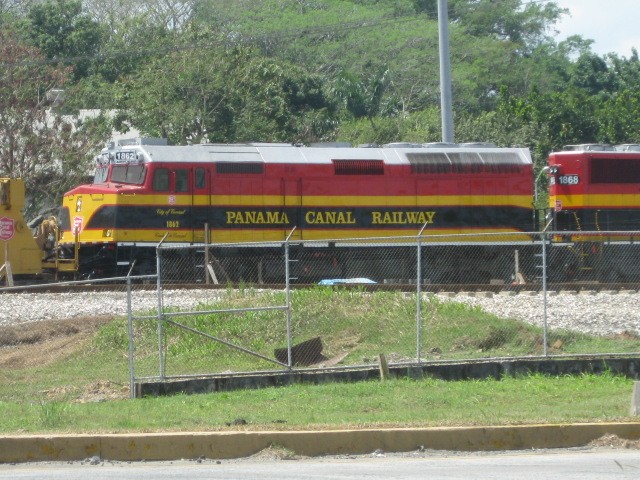 Foto: locomotoras del Ferrocarril del Canal - Balboa (Panamá), Panamá