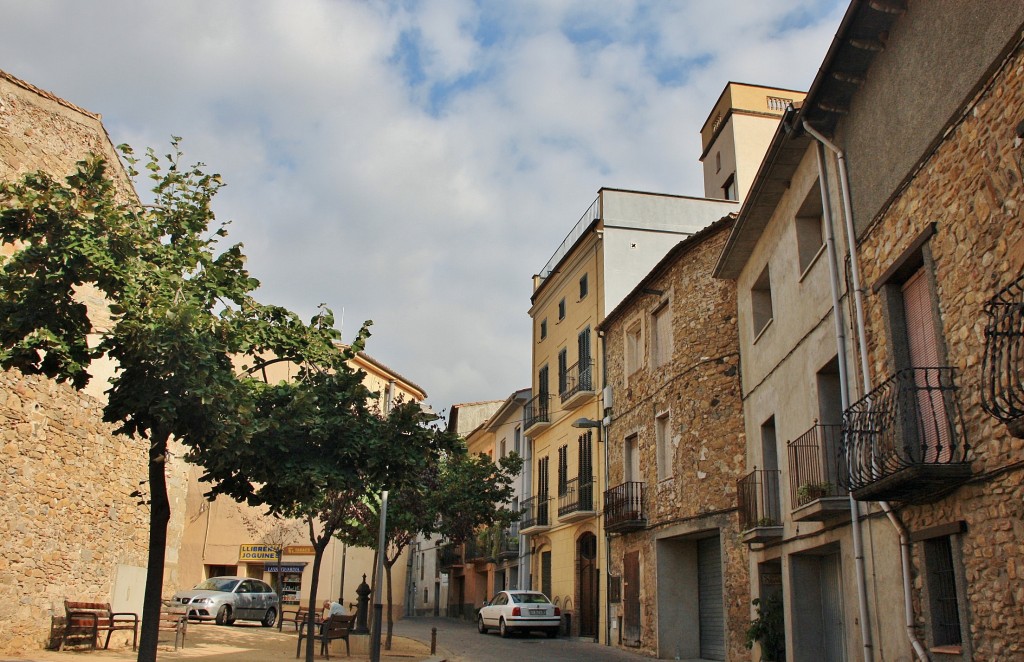 Foto: Vista del pueblo - Montagut (Girona), España