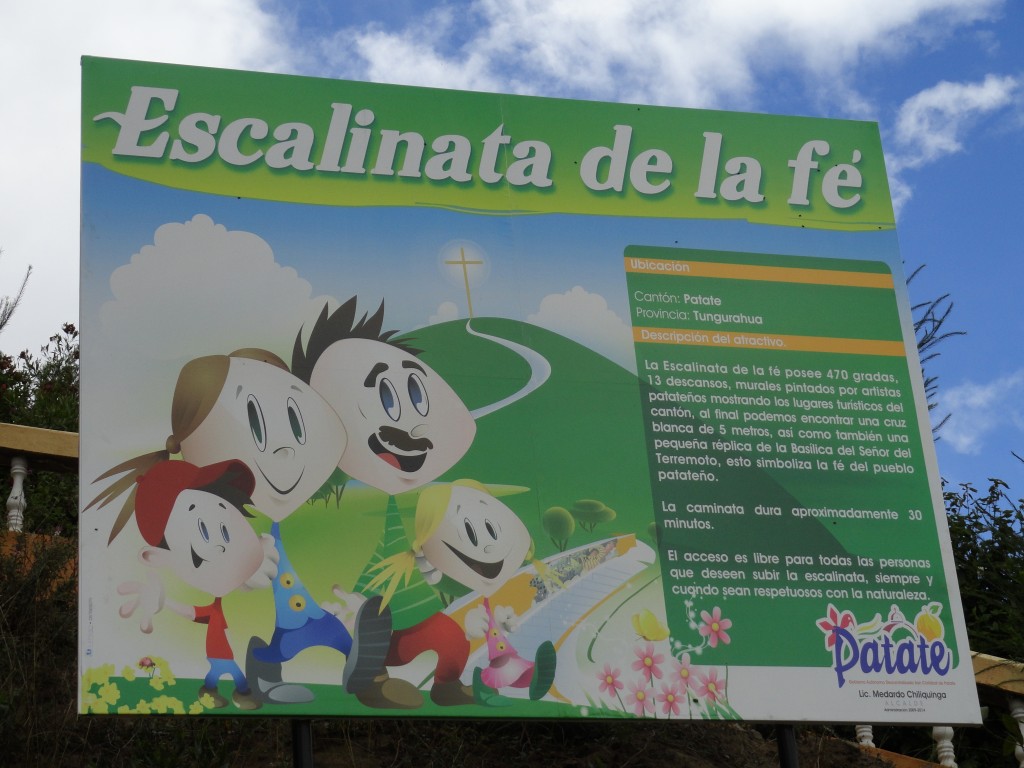 Foto: Valla publicitaria - Patate (Tungurahua), Ecuador