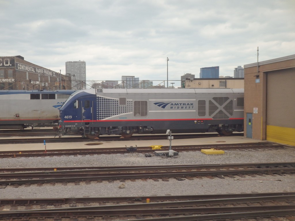 Foto: locomotoras de Amtrak - Chicago (Illinois), Estados Unidos
