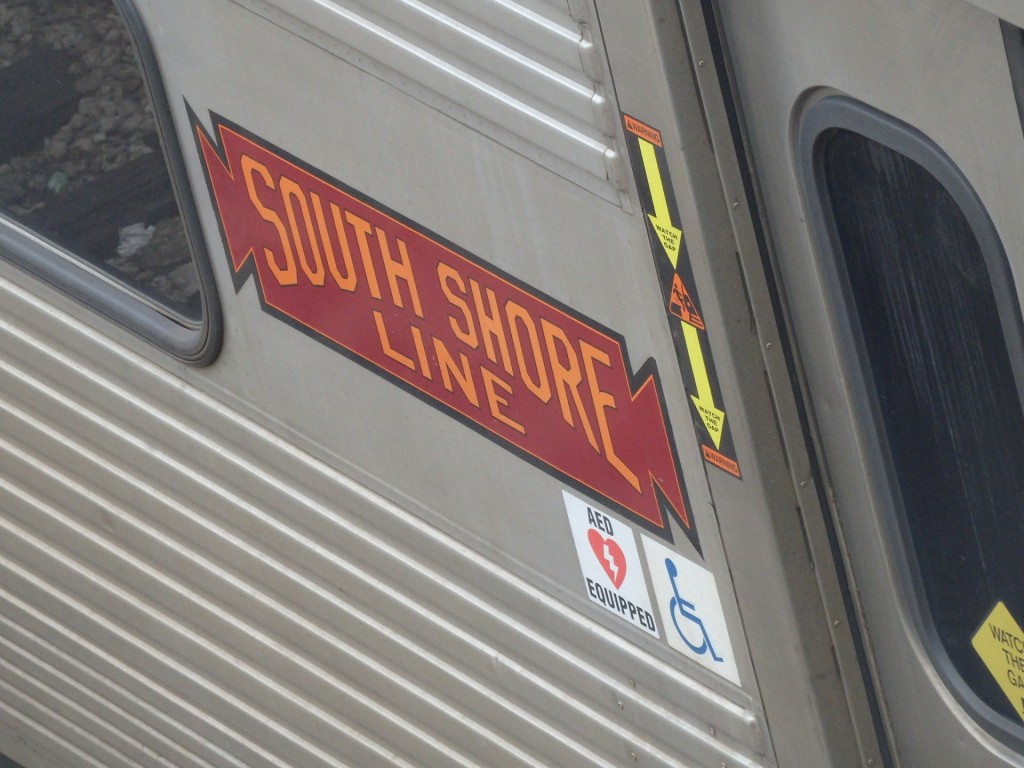 Foto: tren de la South Shore Line en la estación de la calle Van Buren - Chicago (Illinois), Estados Unidos