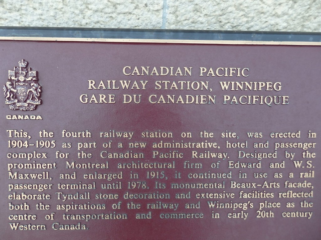 Foto: ex estación de Canadian Pacific - Winnipeg (Manitoba), Canadá