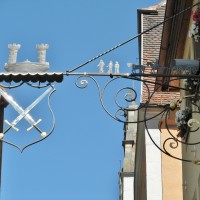 Foto: Rótulo de una tienda - Rothenburg ob der Tauber