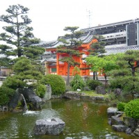 Foto: Estanque en templo Sanjüsangen-dö - Kyoto