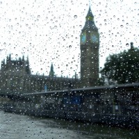 Foto: El Big Ben en una tarde de lluvia. - Londres