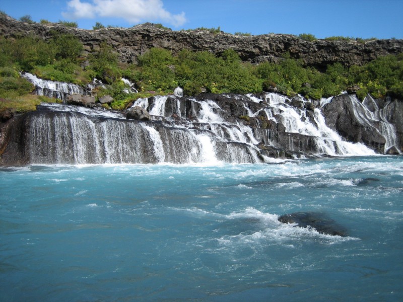 Foto de Hraunfossar, Islandia