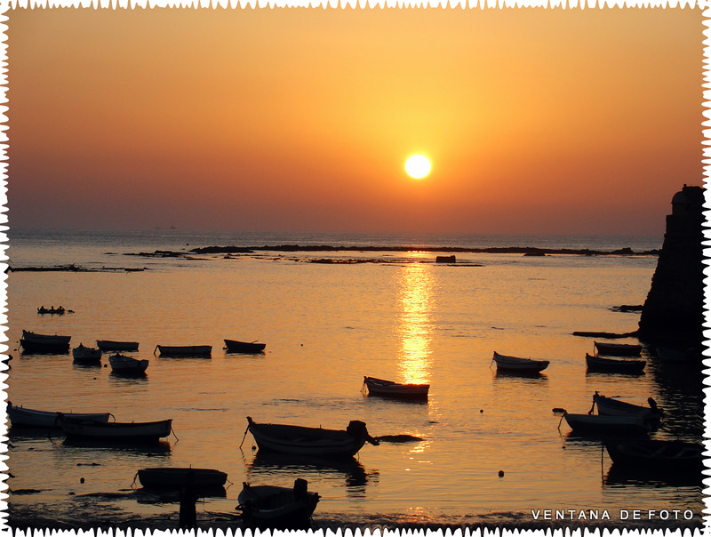 Foto: Puesta De Sol En La Caleta - Cádiz (Andalucía), España