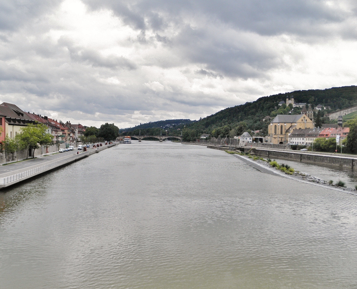 Foto: Vista del Main - Würzburg (Bavaria), Alemania