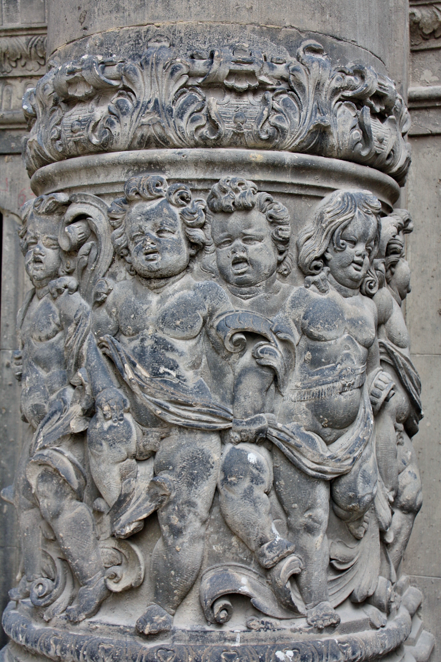 Foto: Detalle de una fachada - Dresden (Saxony), Alemania