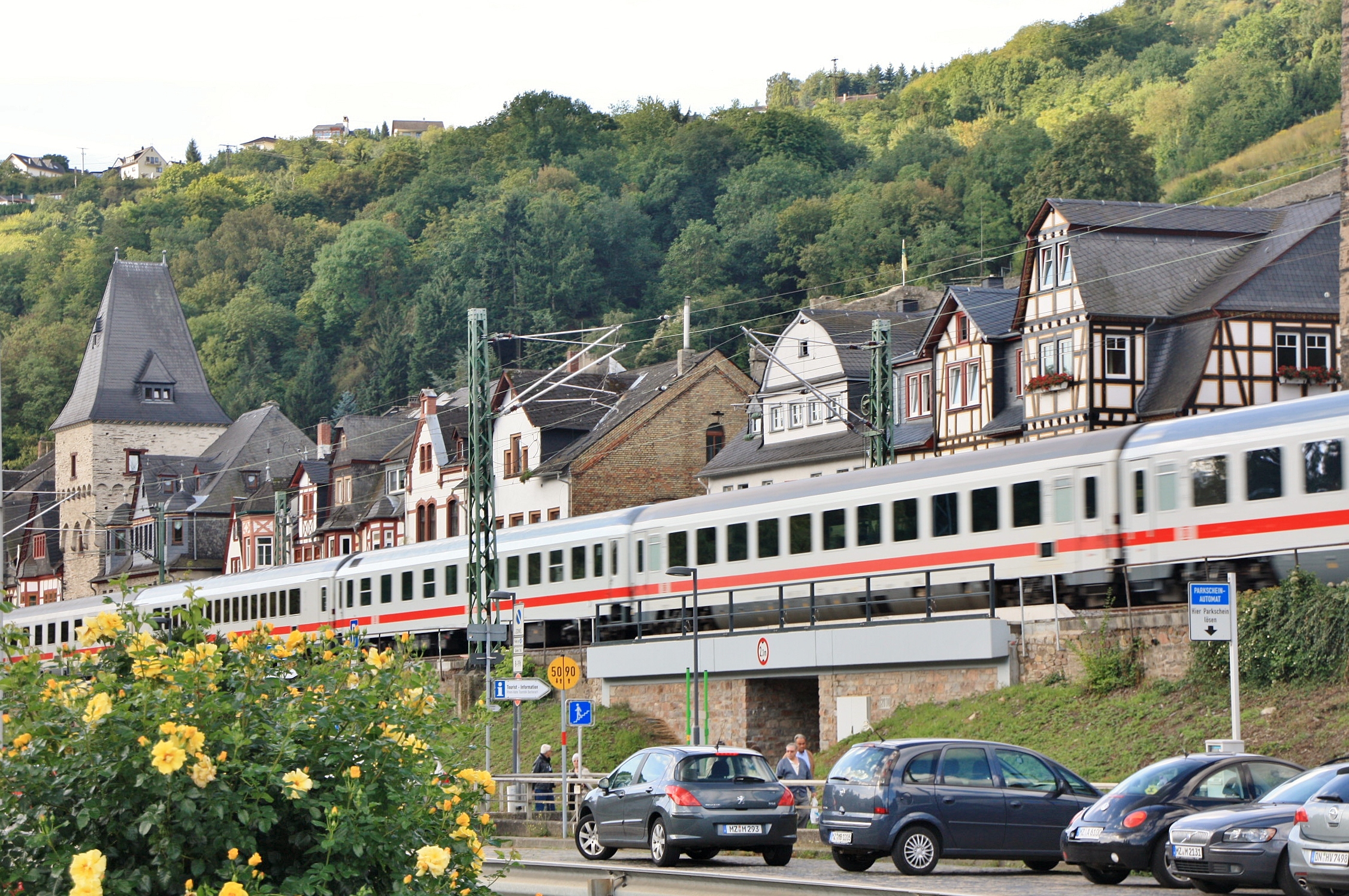 Foto: Paso del tren - Bacharach (Rhineland-Palatinate), Alemania