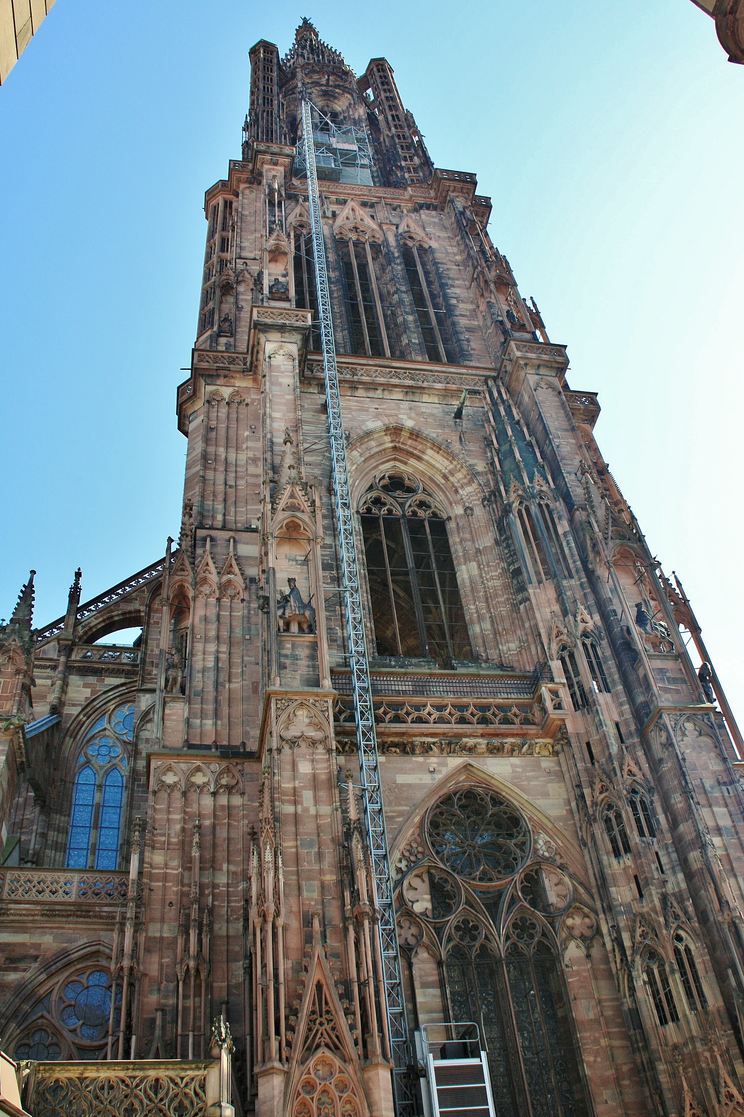 Foto: Campanario de la catedral - Estrasburgo (Strasbourg) (Alsace), Francia