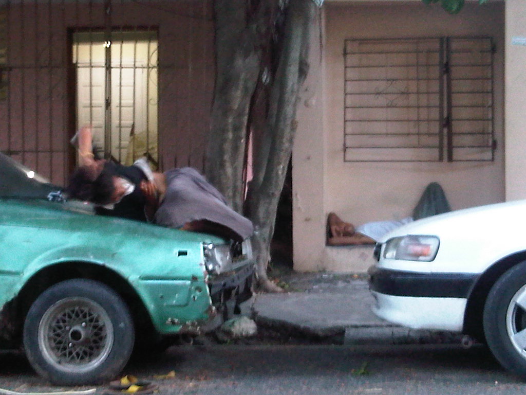 Foto: Mendigos - Ensanche La Fe (Distrito Nacional), República Dominicana