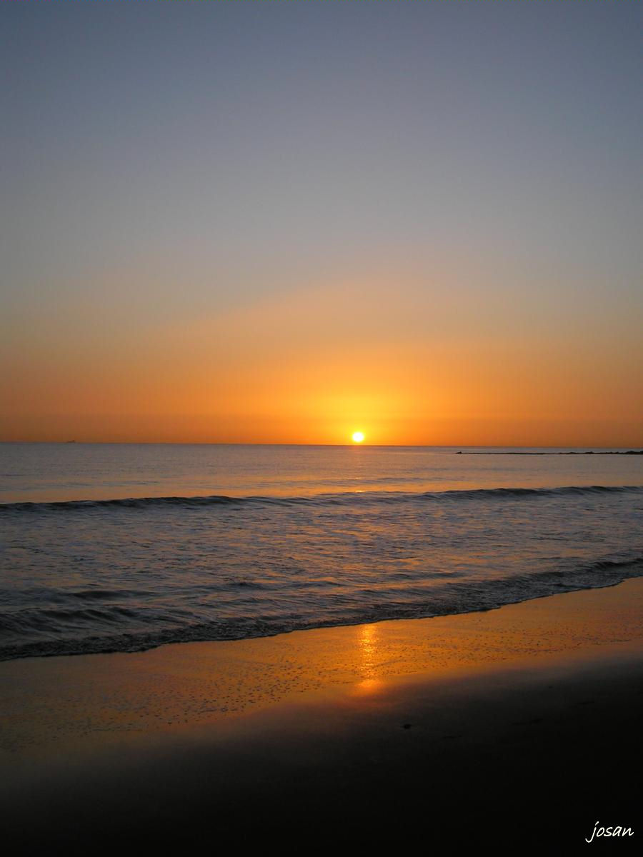 Foto: amanecer en la playa de la laja - Las Palmas De Gran Canarias (Las Palmas), España