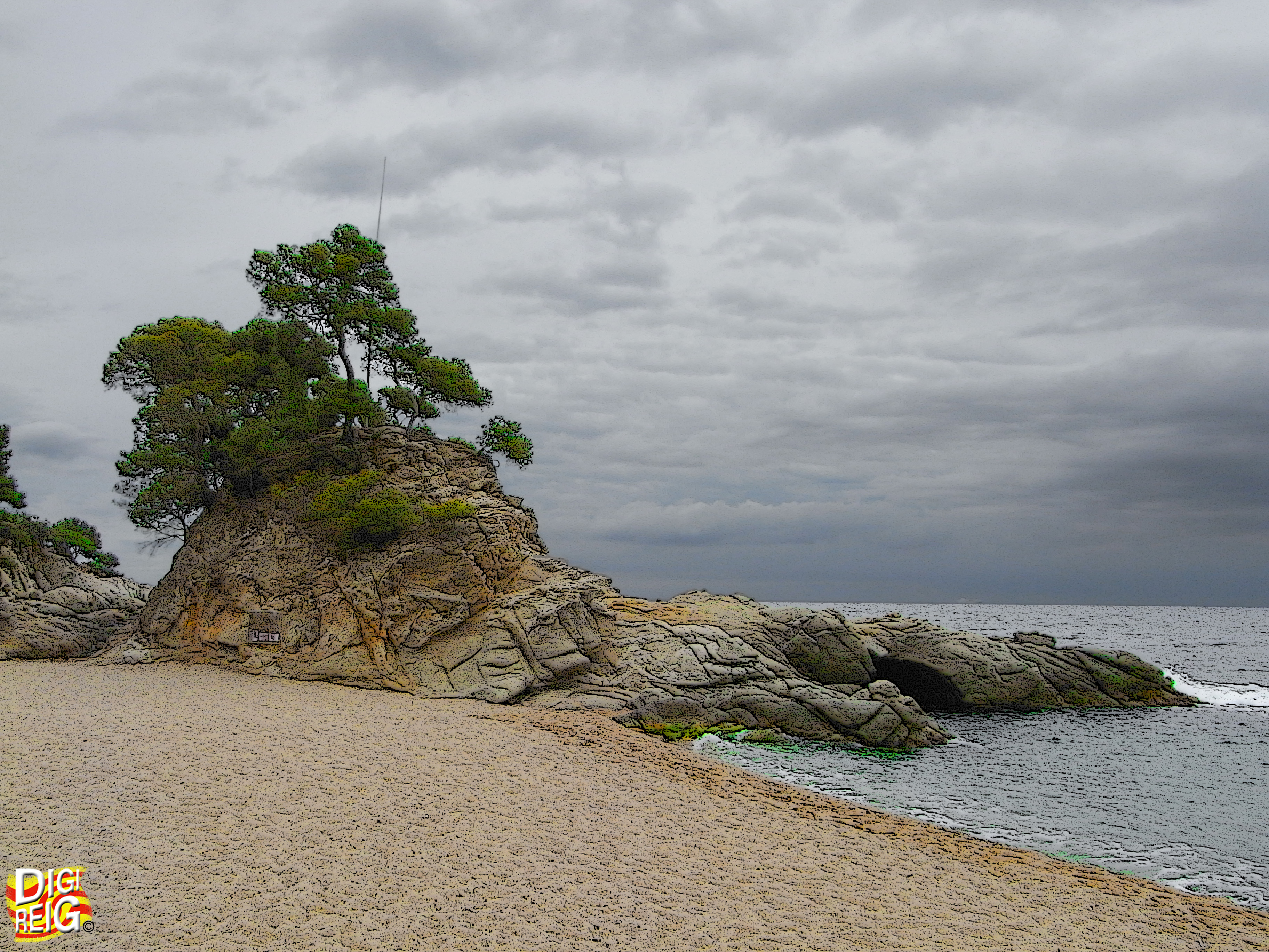Foto: Playa. - Platja d'Aro (Girona), España