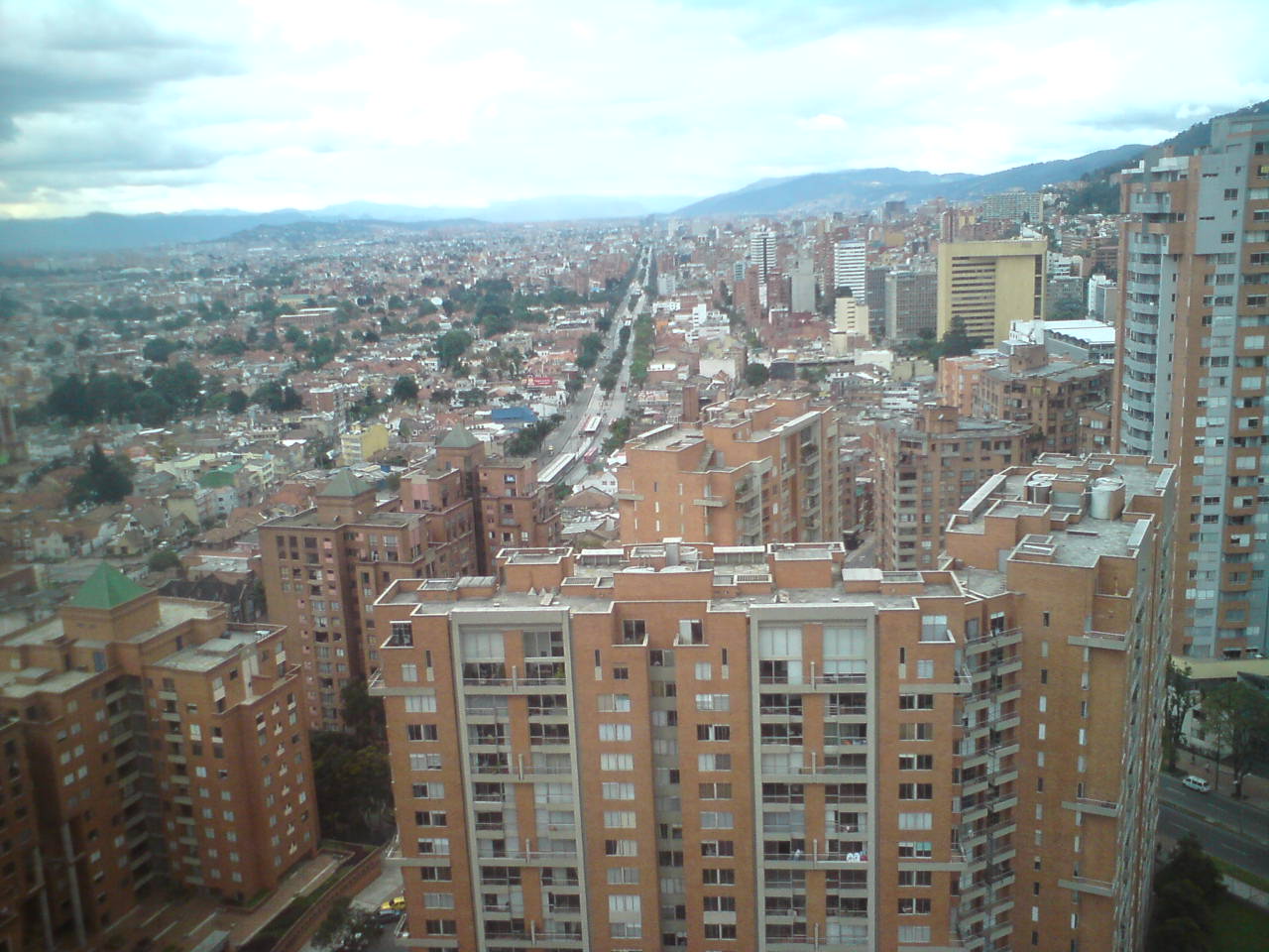 Foto: Norte de Bogota desde el edificio de Colseguros. - Bogotá (Bogota D.C.), Colombia