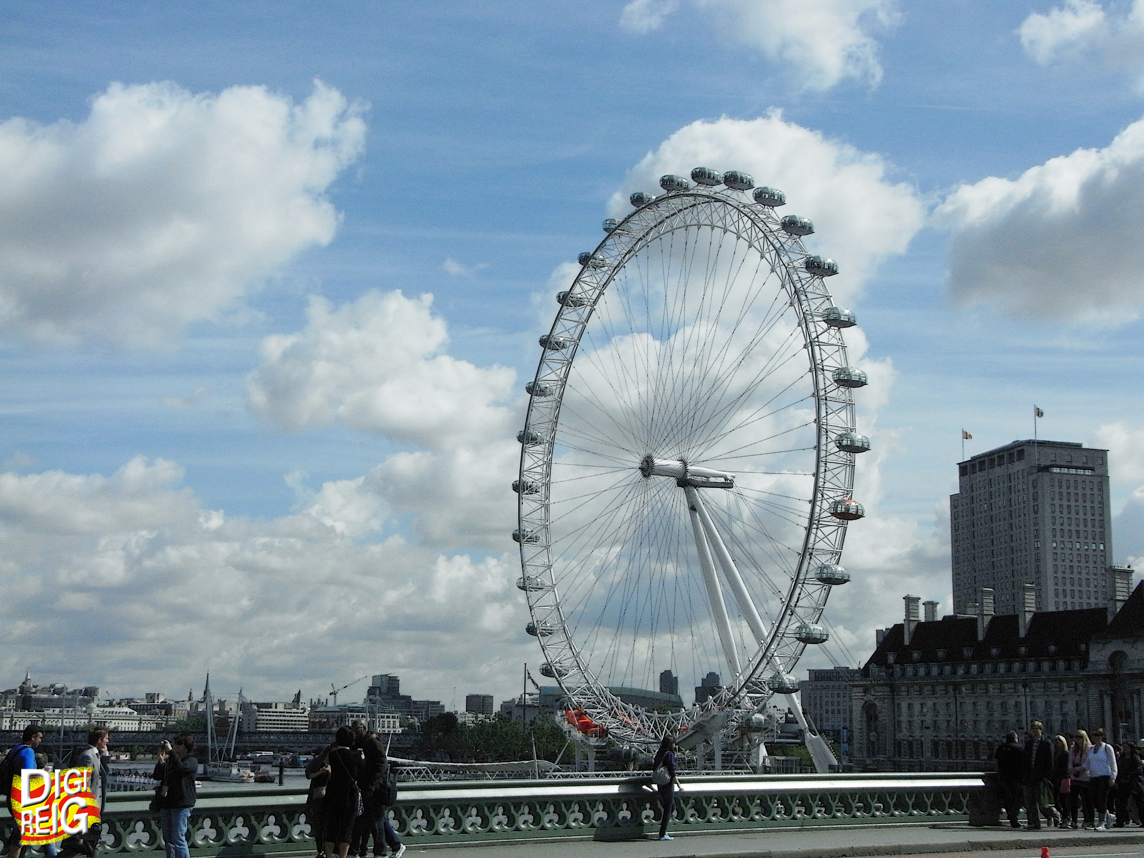 Foto: El London Eye desde el puente Westminster. - Londres (England), El Reino Unido