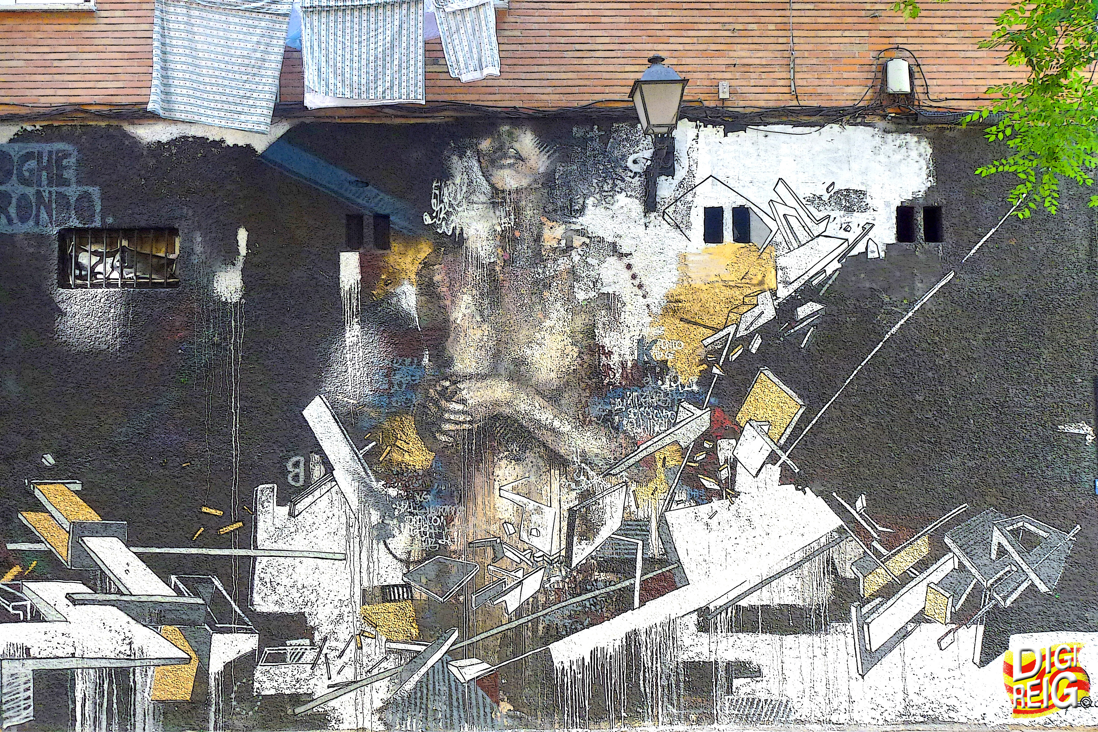 Foto: Grafiti mural. - Madrid (Comunidad de Madrid), España