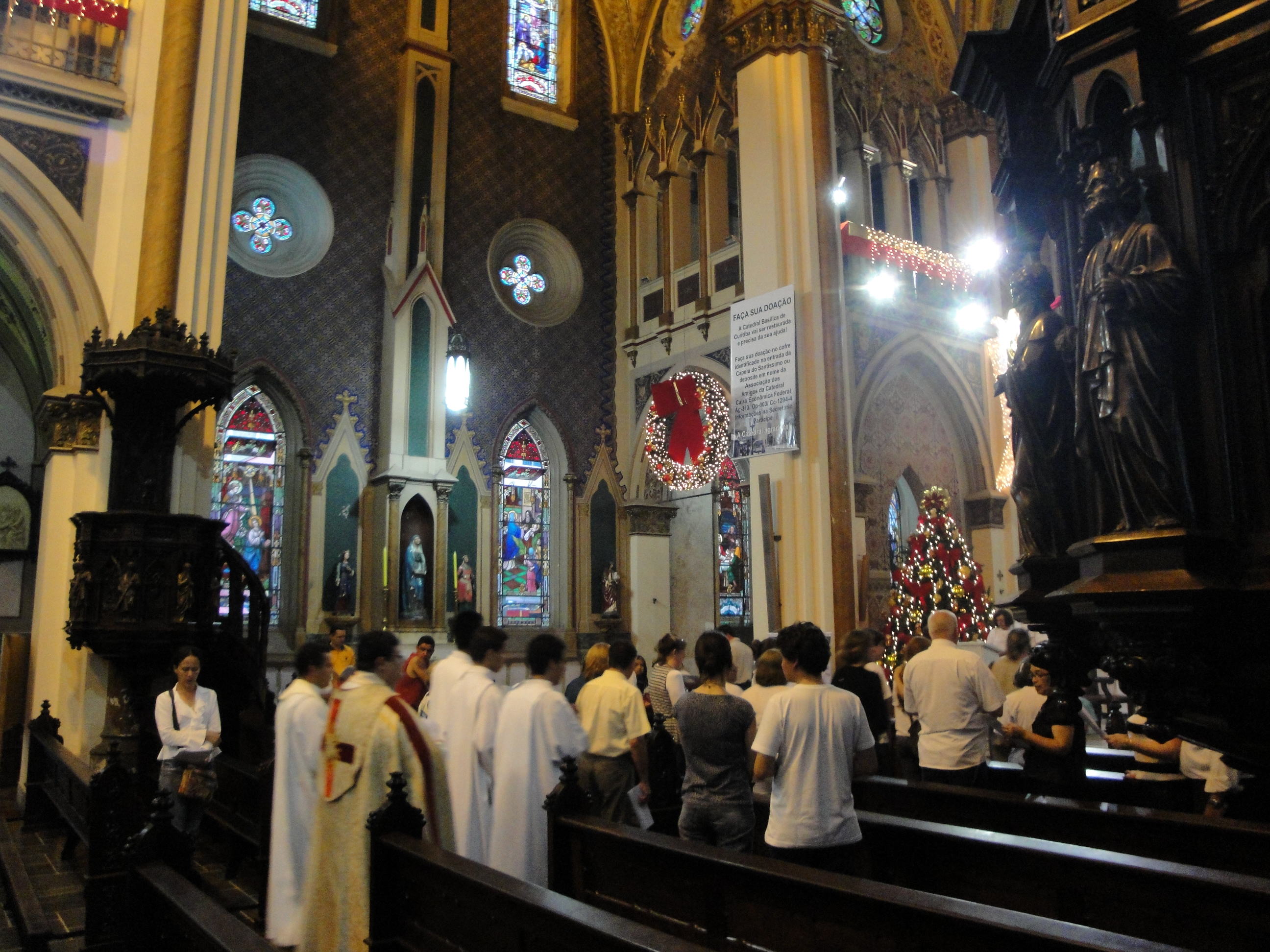 Foto: Interior da Catedral - Curitiba (Paraná), Brasil