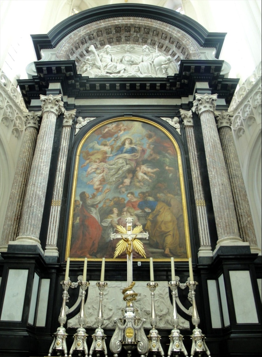 Foto: La Ascensión de la Virgen María. Onze Lieve Vrouwekathedraal - Antwerpen (Flanders), Bélgica