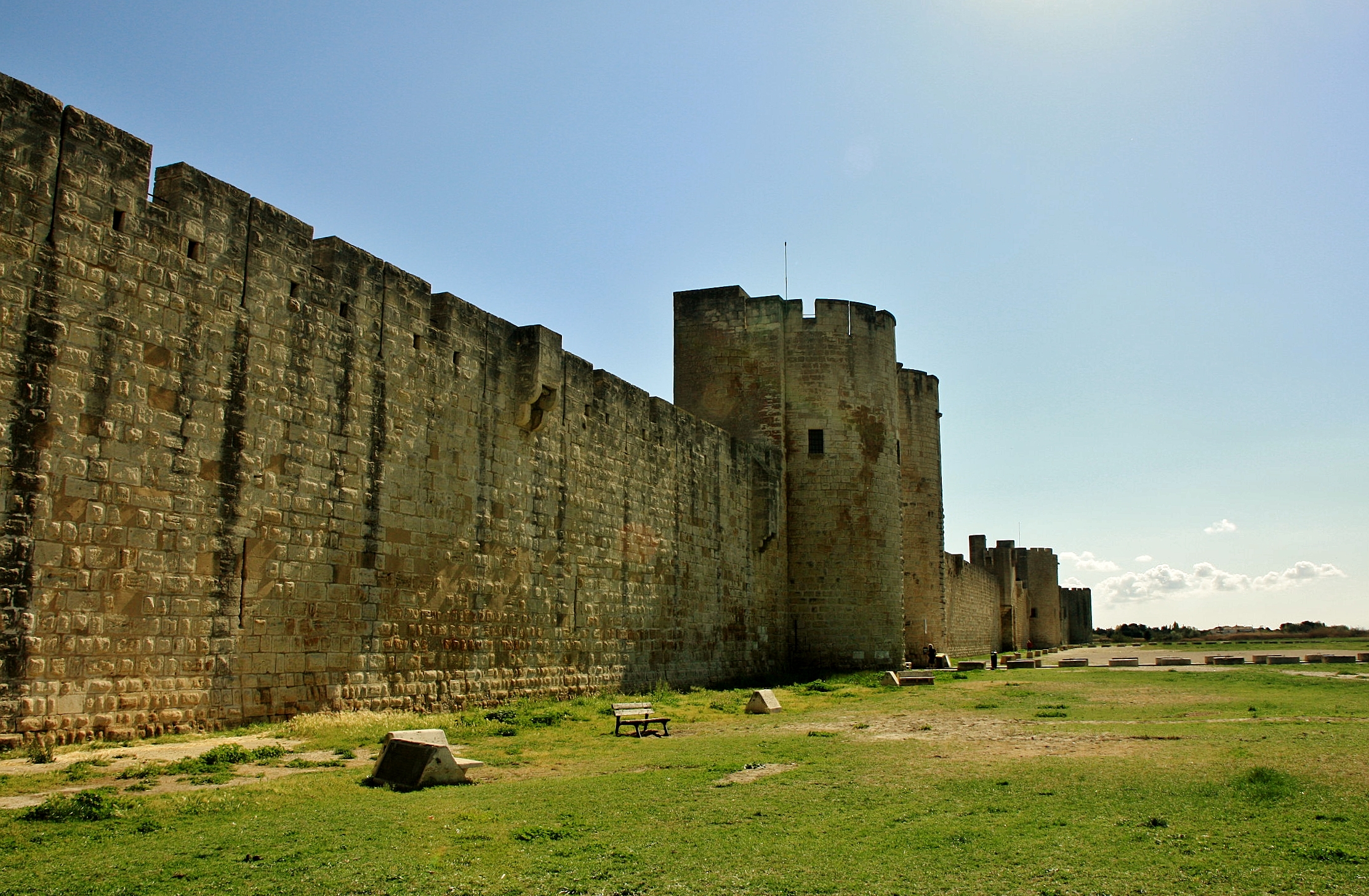 Foto: Exterior de las murallas - Aigues-Mortes (Languedoc-Roussillon), Francia