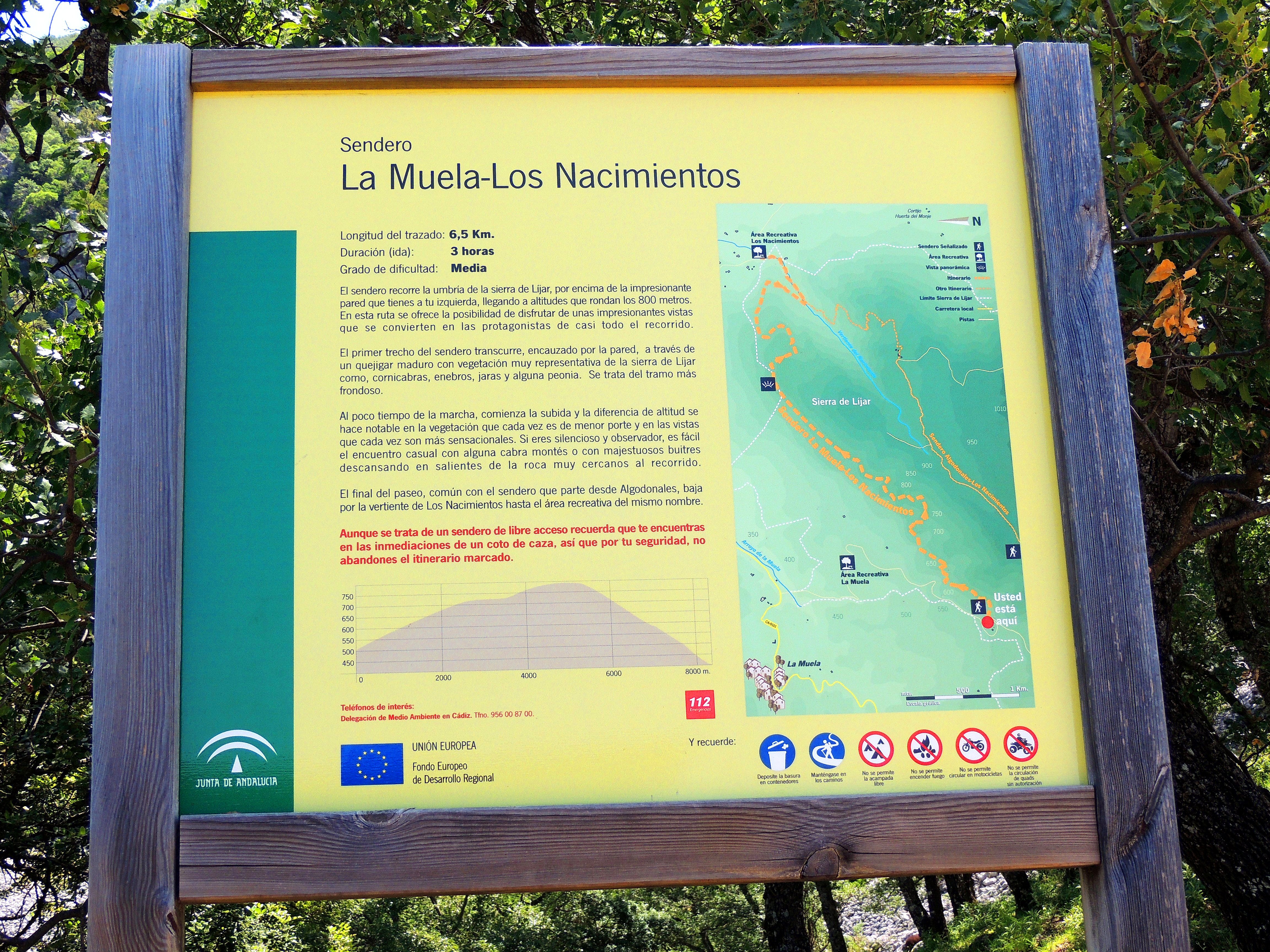 Foto: Información para senderistas - La Muela de Algodonales (Cádiz), España