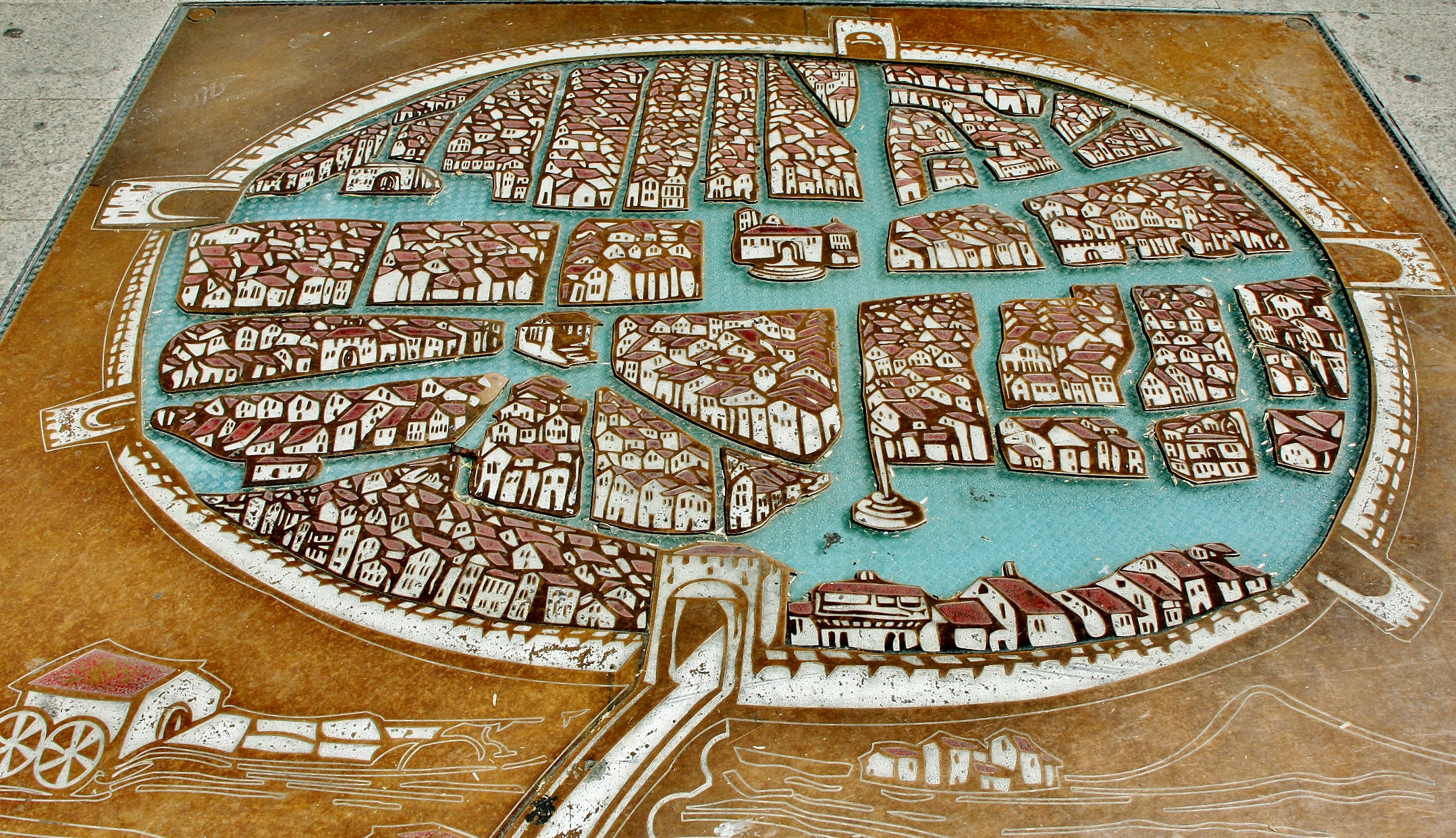 Foto: Plano medieval - Aranda de Duero (Burgos), España