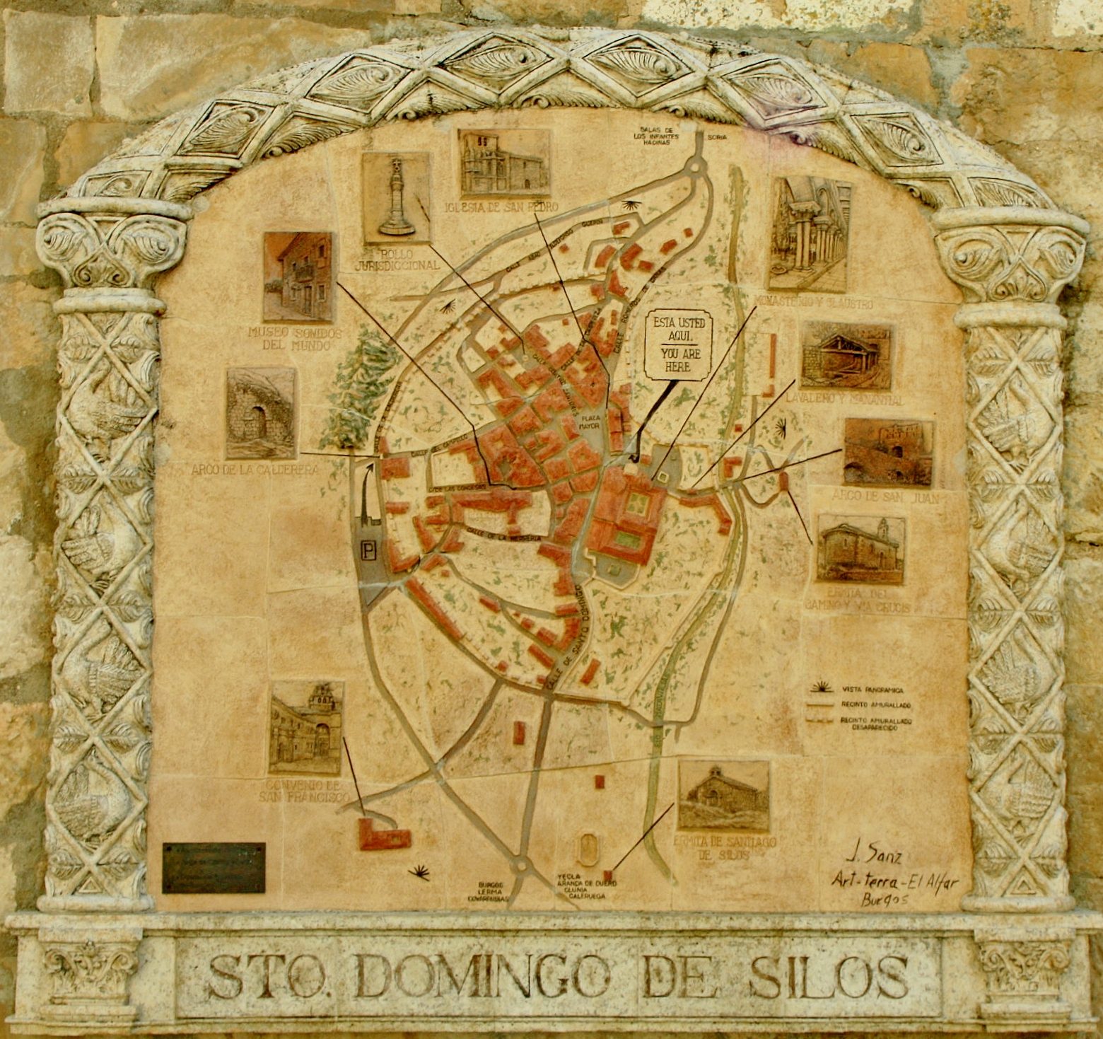 Foto: Plano del pueblo - Santo Domingo de Silos (Burgos), España