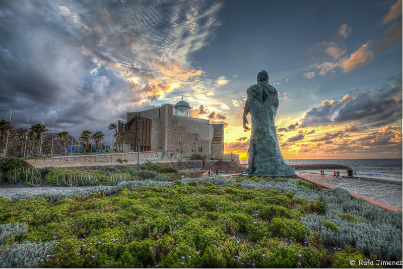 Foto: Alfredo Kraus, mirando su Auditorio - Las Palmas de Gran Canaria (Las Palmas), España