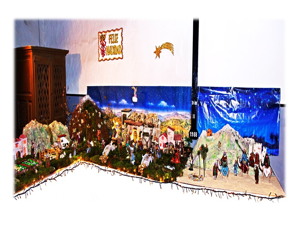 Foto: el belen de la parrquia - Villar Del Yermo (León), España