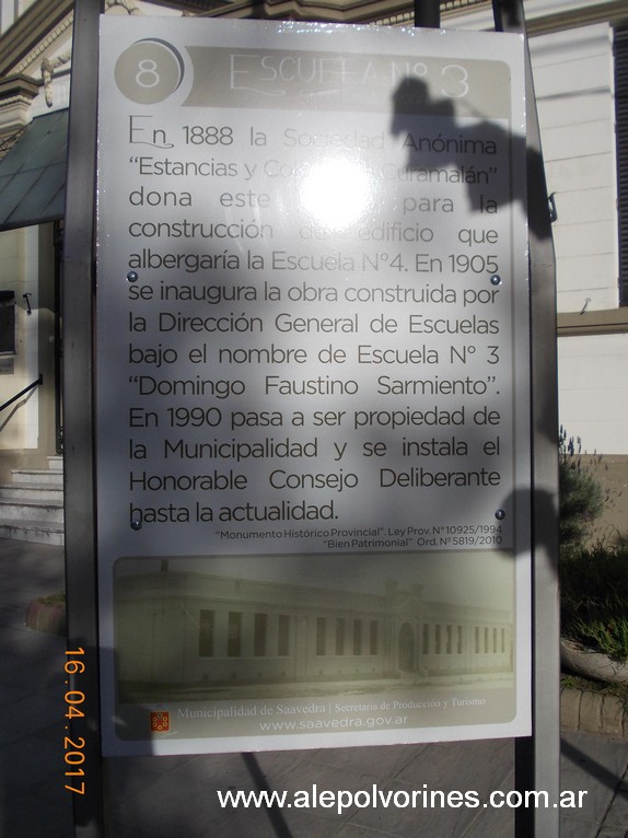 Foto: Ex Escuela Sarmiento - Pigue (Buenos Aires), Argentina