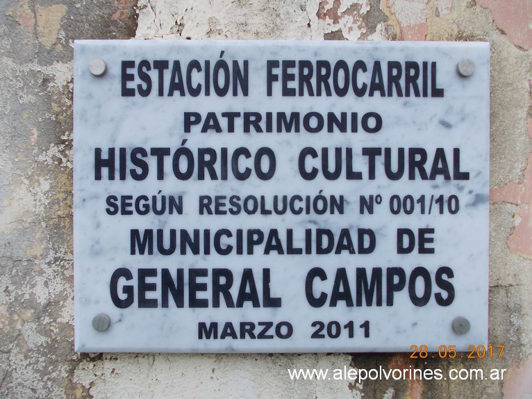 Foto: Estacion General Campos - General Campos (Entre Ríos), Argentina
