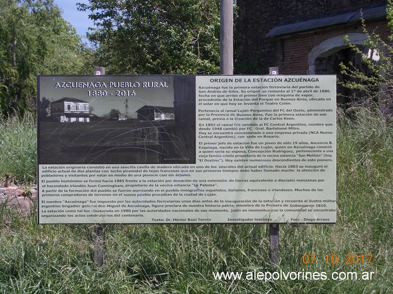Foto: Estacion Azcuenaga - Azcuenaga (Buenos Aires), Argentina