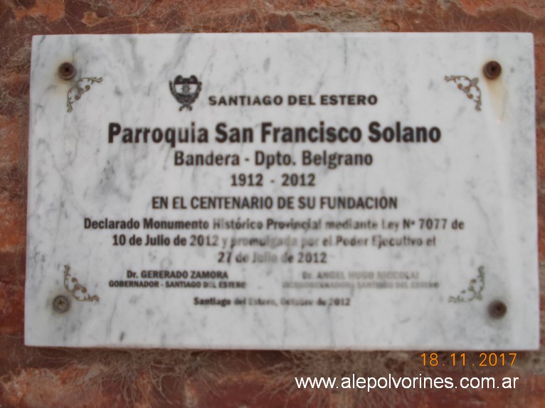 Foto: Parroquia San Francisco Solano - Bandera (Santiago del Estero), Argentina