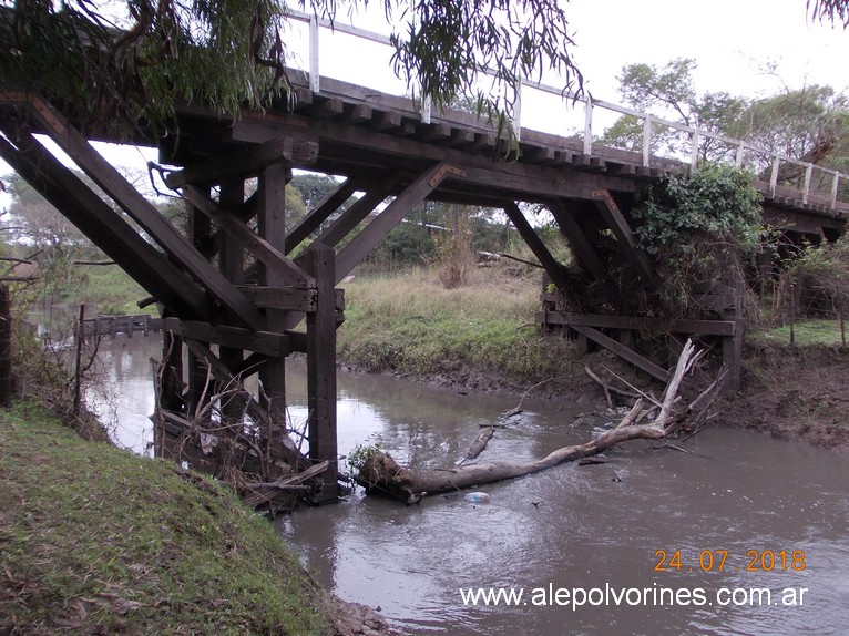 Foto: Puente madera - La Verde (Chaco), Argentina