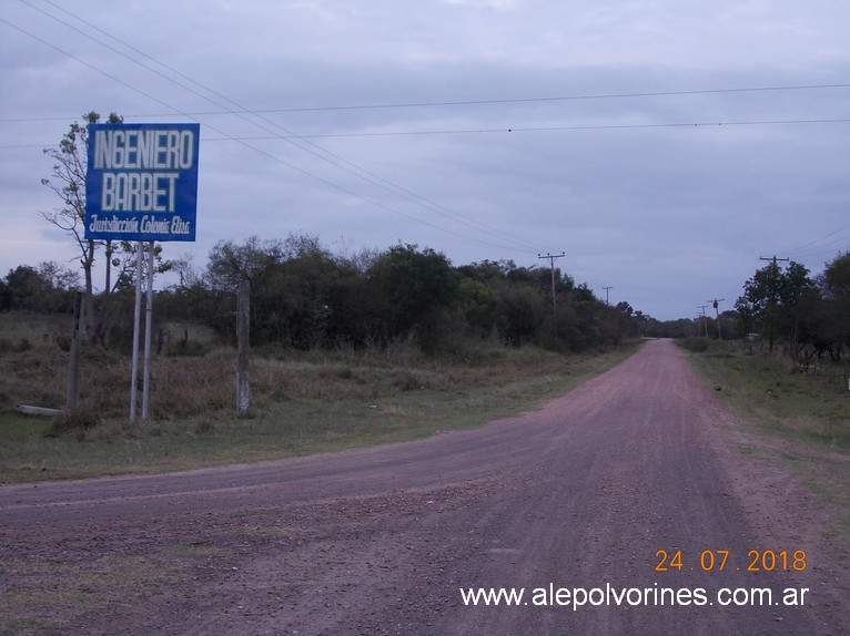 Foto: Acceso a Ing Barbet - Barbet (Chaco), Argentina