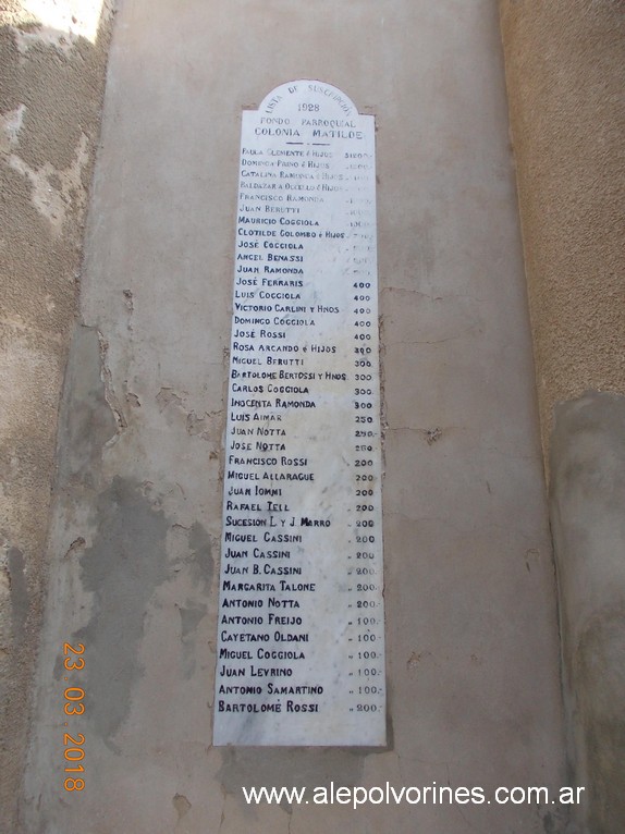 Foto: Iglesia Santa Matilde - Matilde (Santa Fe), Argentina