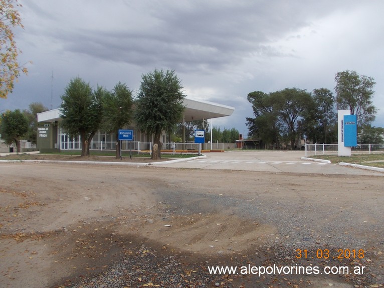 Foto: Terminal omnibus Fraga - Fraga (San Luis), Argentina