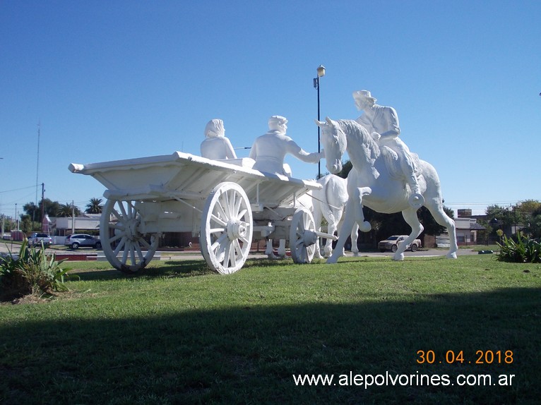 Foto: Rivera, Monumento a los primeros pobladores - Rivera (Buenos Aires), Argentina