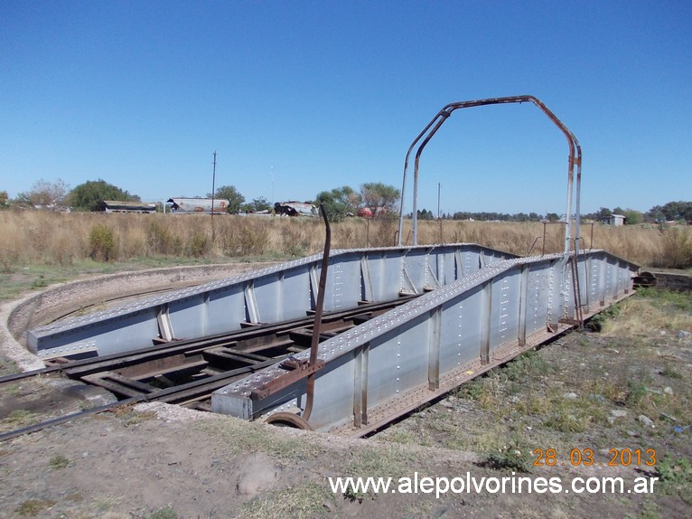 Foto: Estacion Rufino FCBAP Mesa Giratoria - Rufino (Santa Fe), Argentina