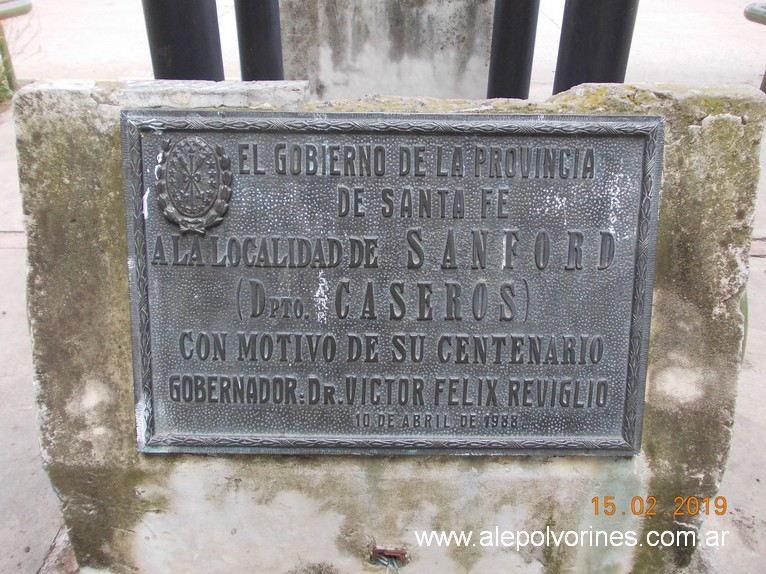 Foto: Centenario de Sanford - Sanford (Santa Fe), Argentina