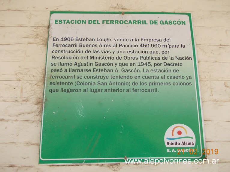 Foto: Estacion Esteban Gascon - Gascon (Buenos Aires), Argentina