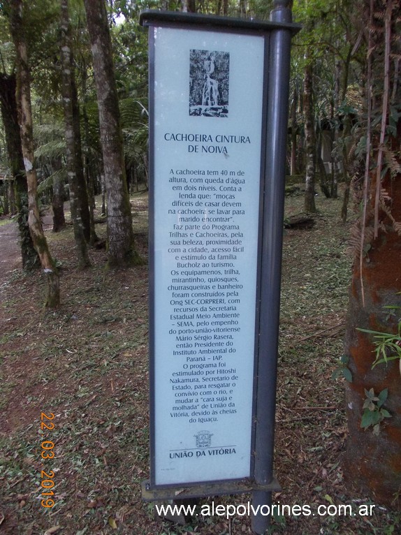 Foto: Uniao da Vitoria BR - Salto Cintura de Novia - Uniao Da Vitoria (Paraná), Brasil