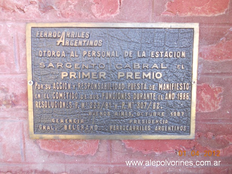 Foto: Estacion Sargento Cabral CGBA - Sargento Cabral (Santa Fe), Argentina