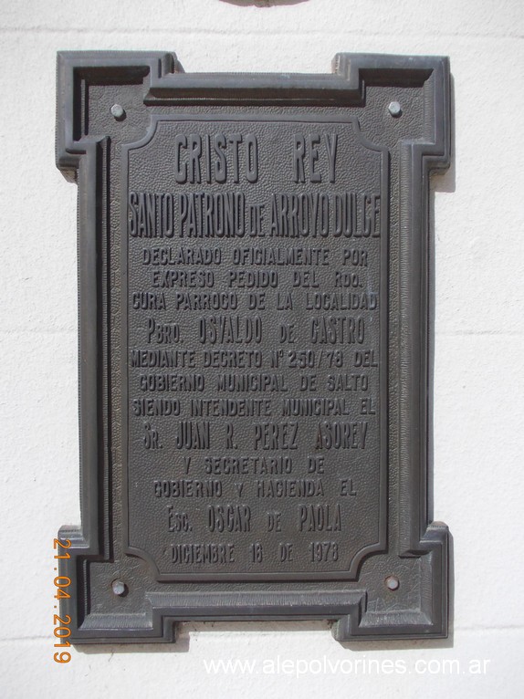 Foto: Iglesia Cristo Rey - Arroyo Dulce - Rancagua (Buenos Aires), Argentina