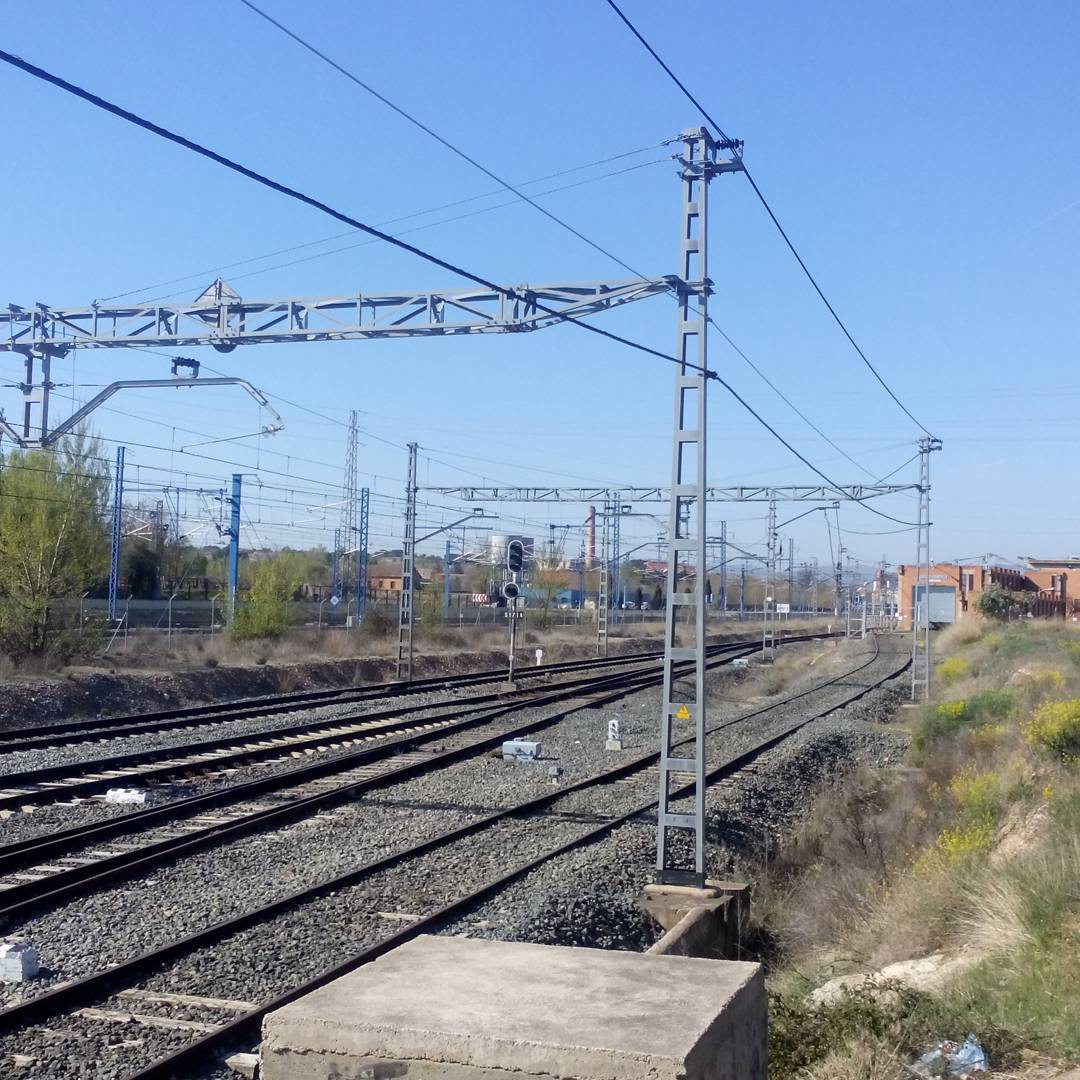 Foto: Estación de Calatayud. Hacia Zaragoza - Calatayud (Zaragoza), España