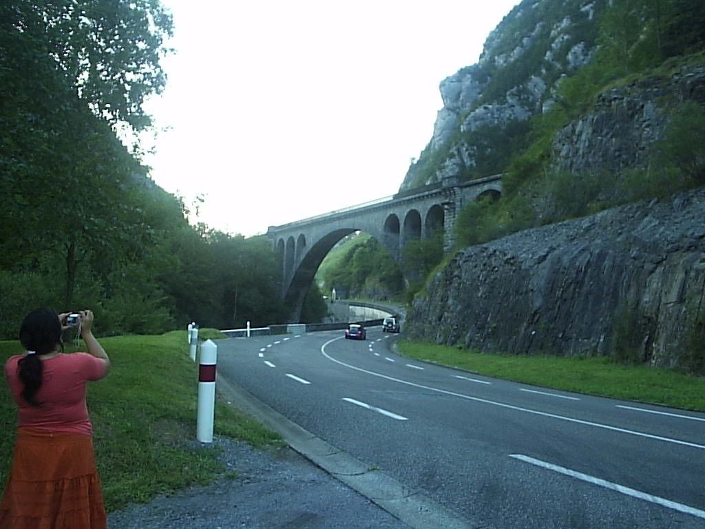 Foto: Viaducto de la linea Canfranc-Oloron - Bedous (Aquitaine), Francia