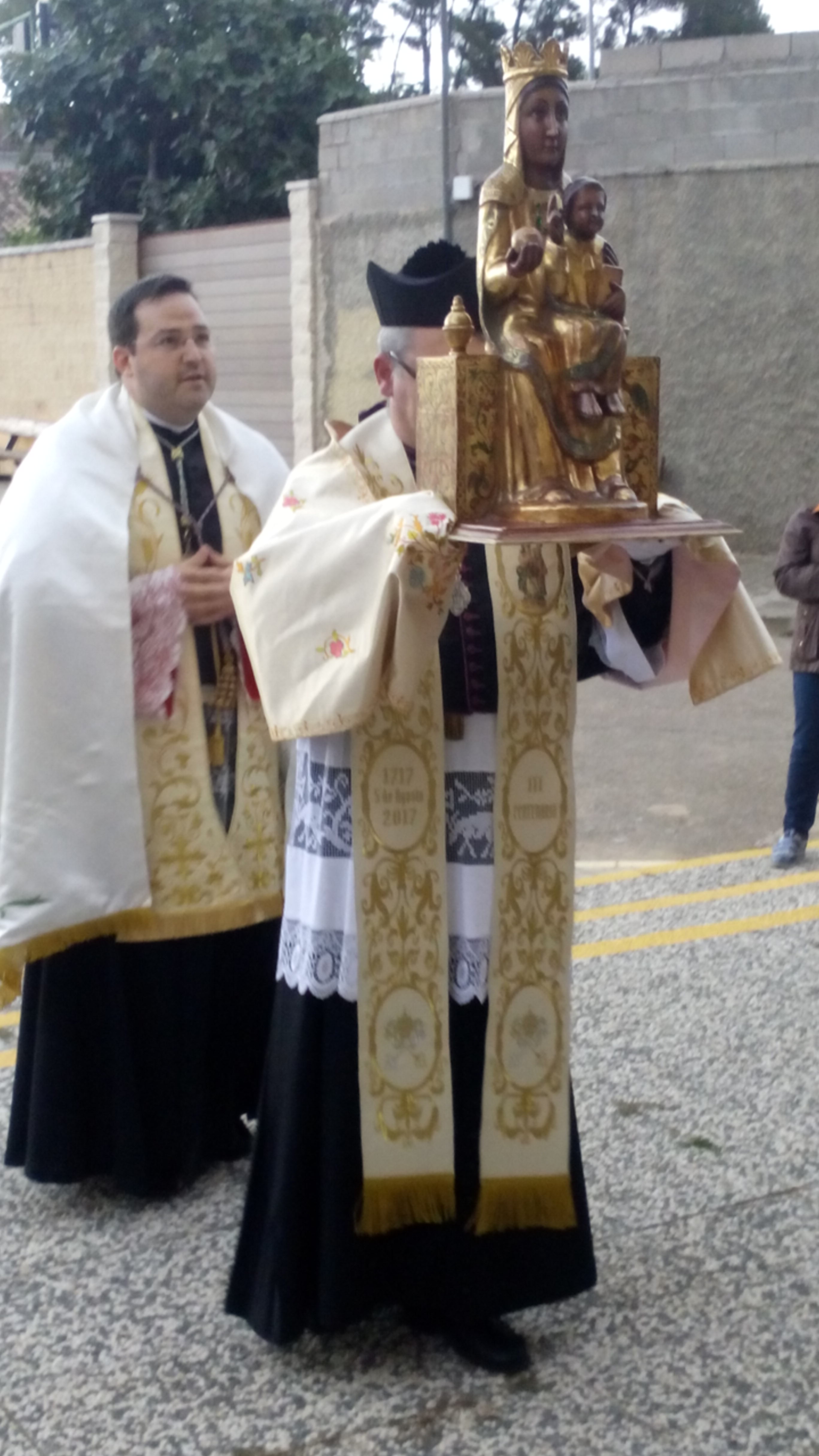 Foto: 15-9-2019 La Virgen de la Peña llega a San Antonio - Calatayud (Zaragoza), España