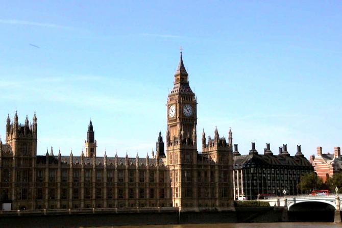 Foto: Las casas del parlamento y la torre del Big Ben - Londres (England), El Reino Unido