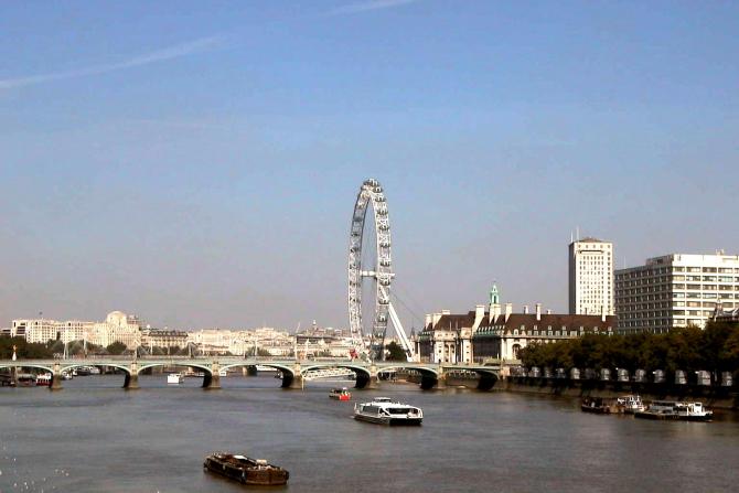 Foto: Tamesis y London Eye - Londres (England), El Reino Unido