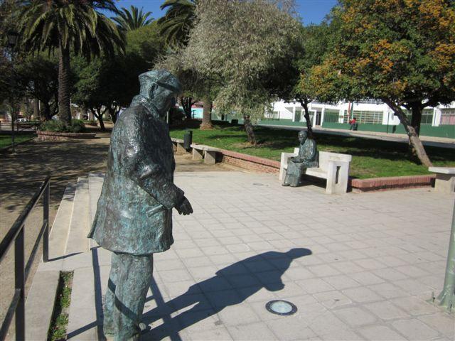 Foto: Pablo Neruda y Gabriela Mistral - Valparaíso, Chile